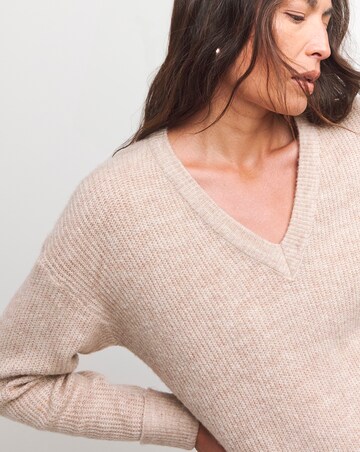 V Neck Longline Jumper