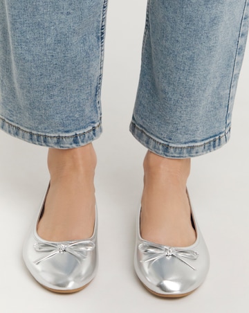 Selena Classic Flat Ballerina Shoes Extra Wide EEE Fit Simply Comfort