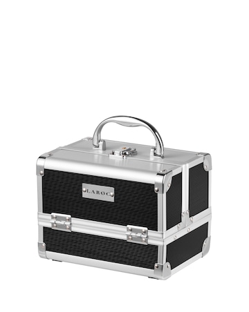 LaRoc Small Aluminium Makeup Case - Black