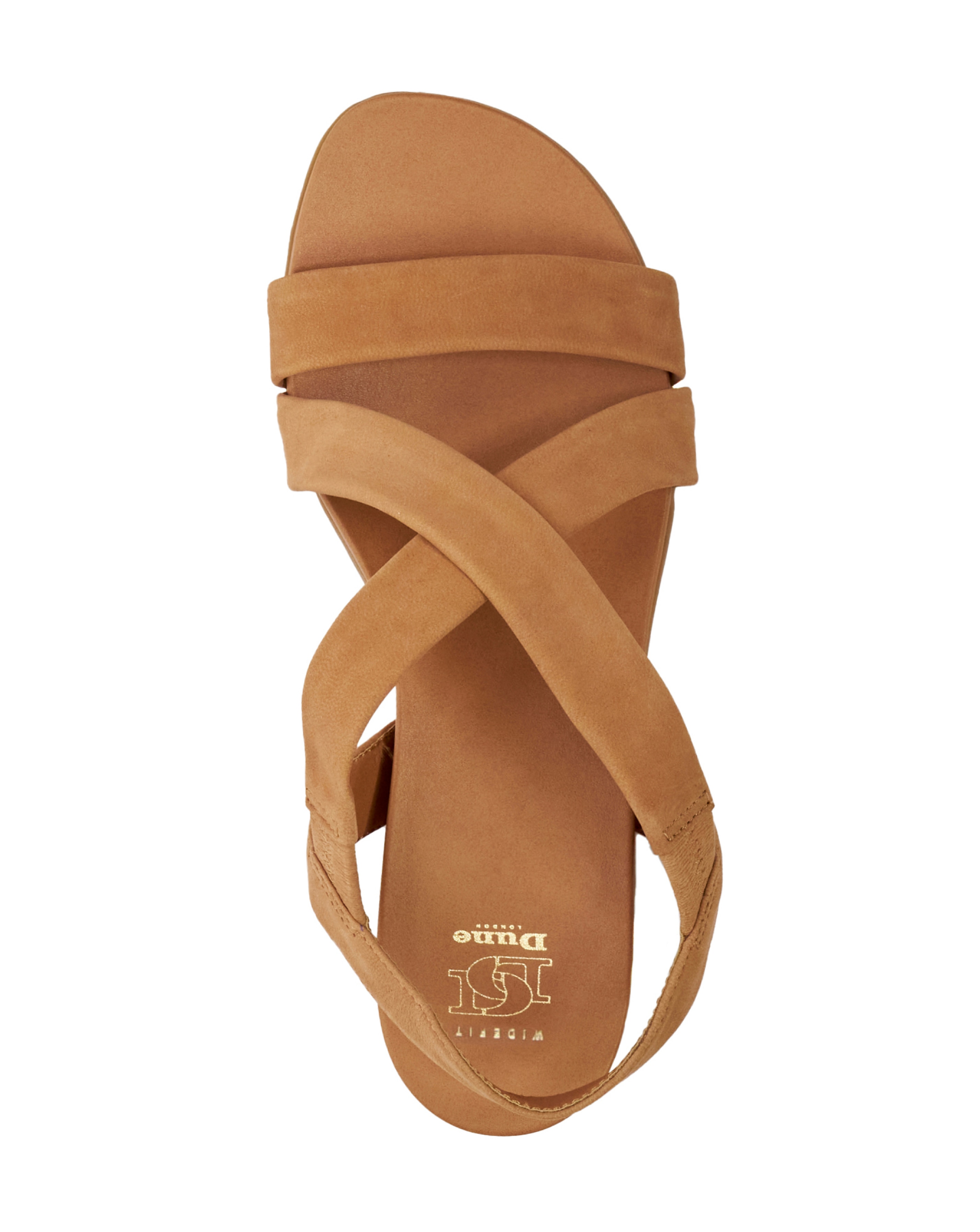 その他 DUNE NO.20 PARADISE Dune Landies Tan Strappy Sandals - Wide Fit (E) | JD Williams