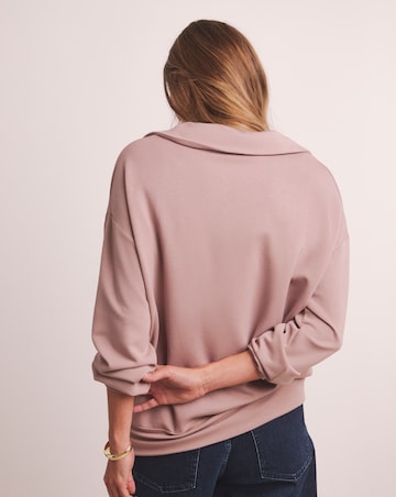 Anthology Rib Collar Modal Sweatshirt