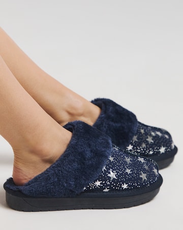 Albza Suede Closed Toe Slippers Extra Wide EEE Fit Simply Comfort