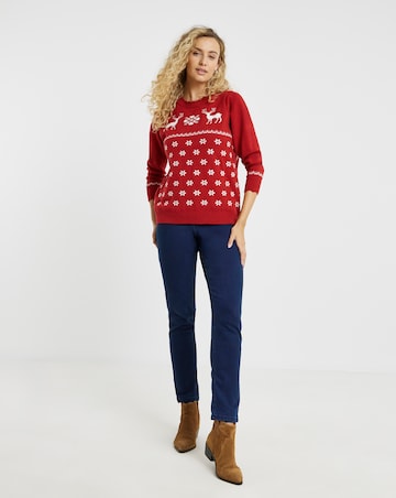 Joe Browns Retro Reindeer Christmas Jumper