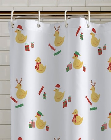 Catherine Lansfield Christmas Quacker Shower Curtain