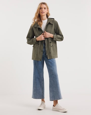 Khaki Mid Shower Resist Parka