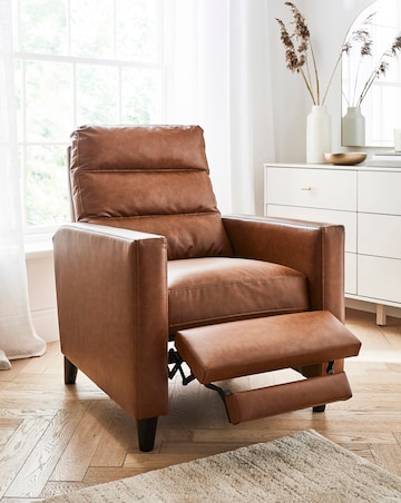 Sutton Faux Leather Recliner Armchair