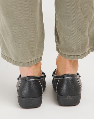 Samara Leather Tassel Detail Loafers Extra Wide EEE Fit