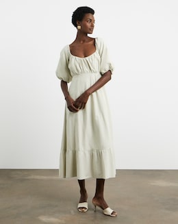 Joanna Hope Linen Mix Midi Dress