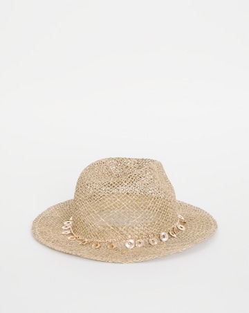 Gold Chain Trim Sun Hat
