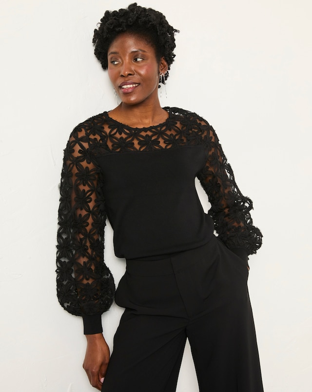 FatFace Lace Insert Top
