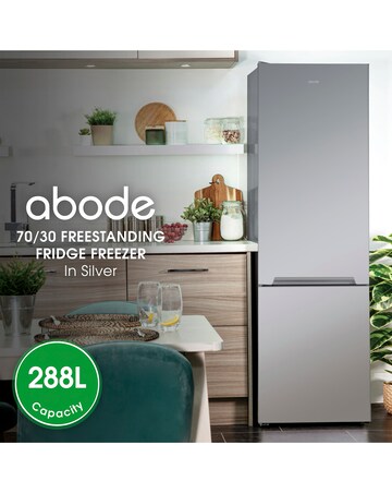 Abode A180FF541E1S 70/30 Fridge Freezer - Silver