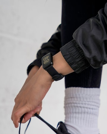 Sekonda Track Smart Watch - Black Plastic Case & Silicone Strap