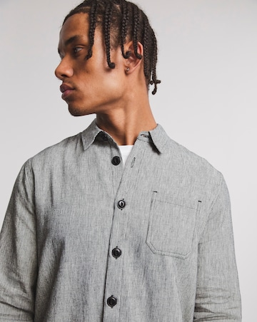 Linen Blend Over Shirt