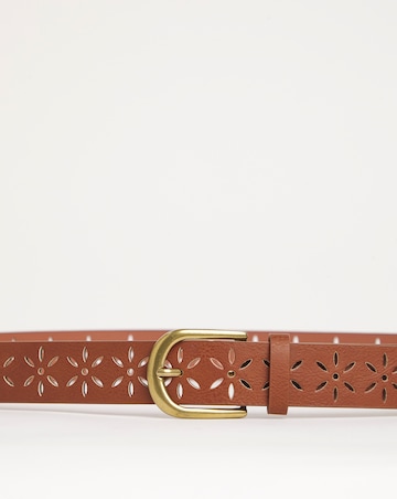 Flower Laser Cut Jean Belt