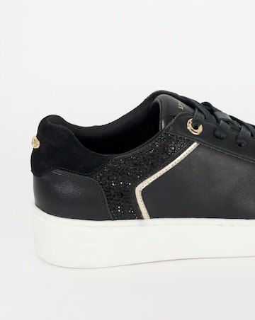 Dune Elli Black Platform Trainers Standard Fit