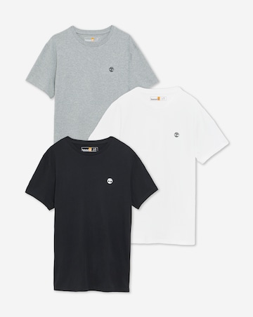 Timberland Dunstan River Short Sleeve T-Shirt 3 Pack - Multi