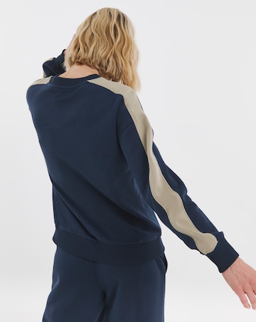 Navy Side Stripe Sweatshirt