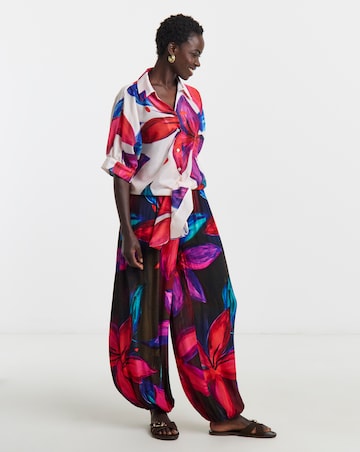 Viscose Crinkle Balloon Trouser