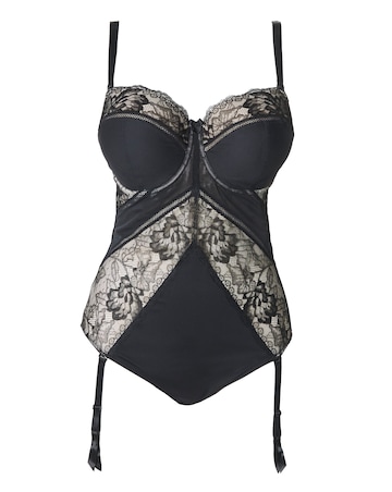 MAGISCULPT Firm Control Lace And Mesh Underwire Padded Multiway Body (B-F) Black