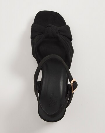 Denise Knotted Vamp Wedge Sandal Wide E Fit