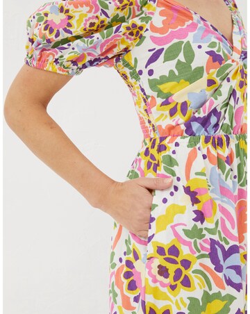 FatFace Rio Art Floral Midi Dress