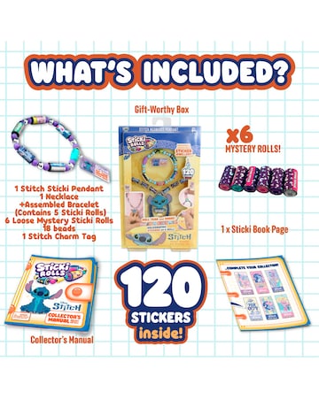 Sticki Rolls Disney Stitch Pendant Pack