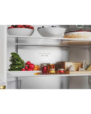 Hoover HHCR3818ENPL Non-Plumbed Total No Frost American Fridge Freezer - Silver
