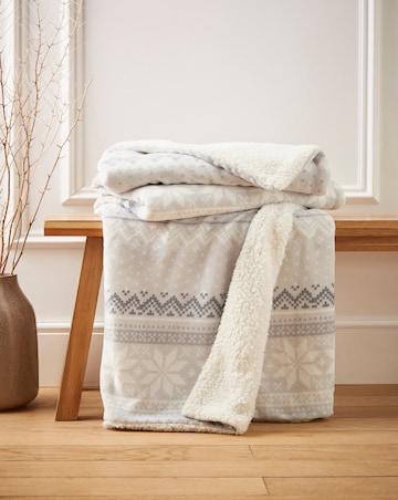 Fairisle Fleece Throw