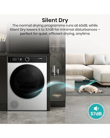 Hisense Power Steam 5i Series DH5I104BWAB WiFi-enabled 10kg Tumble Dryer - White