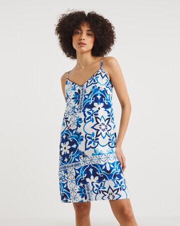 Cyberjammies Marie Tile Print Strappy Chemise