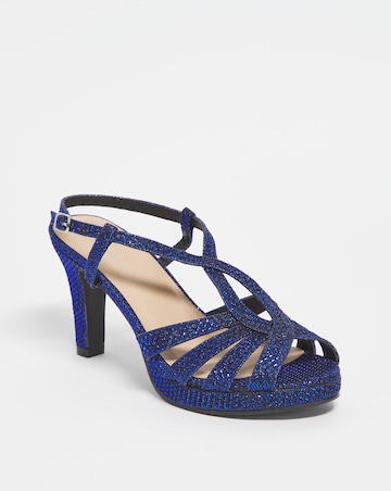 Joanna Hope Crossover Platform Sandal - Extra Wide Fit (EEE)