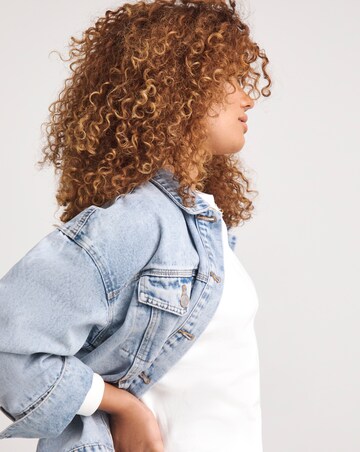 White Seam Detail Crew Neck Sweatshirt