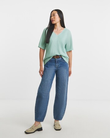 Cut And Sew Half Sleeve Tee