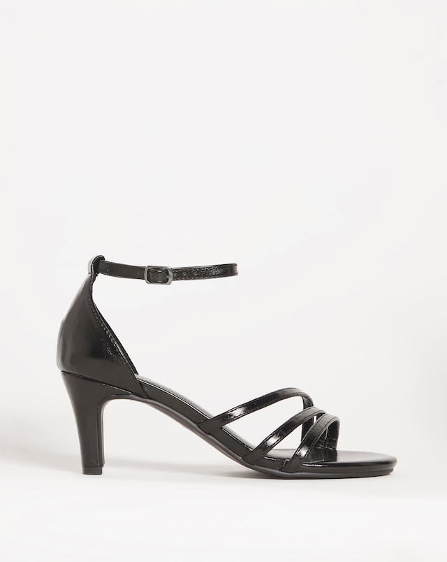 Court Heeled Sandal - Wide Fit (E)