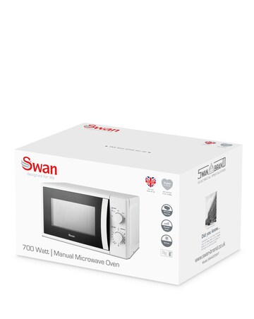 Swan SM4420WHT 20L White Manual Microwave