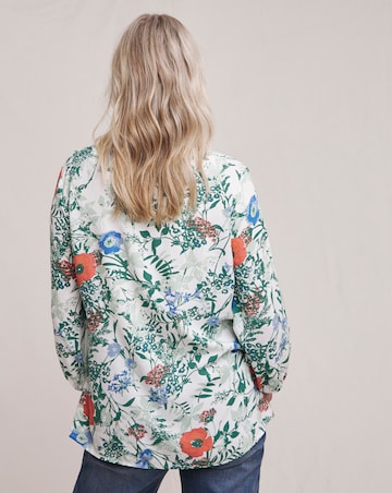 Julipa Button Down Printed Blouse