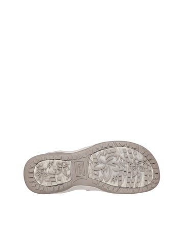 Skechers Taupe Reggae Stretch Flex Sandals - Wide Fit (E)
