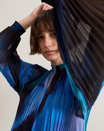 Phase Eight Pleat Abstract Blouse