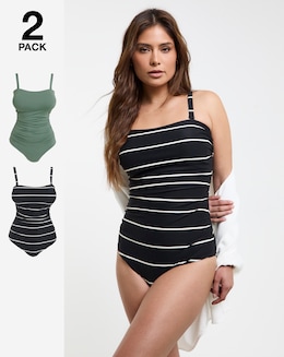 MAGISCULPT Firm Control (2 Pack) Bandeau Swimsuits