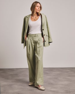 Anthology Premium Linen Wide Leg Trousers