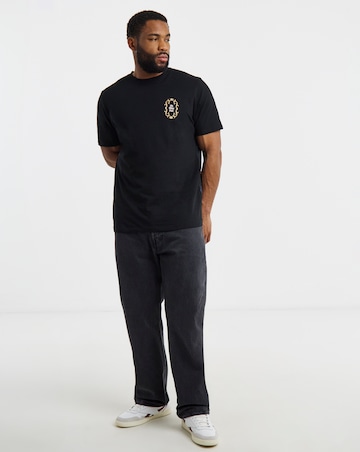 Jack & Jones Christmas Back Graphic T-Shirt - Black