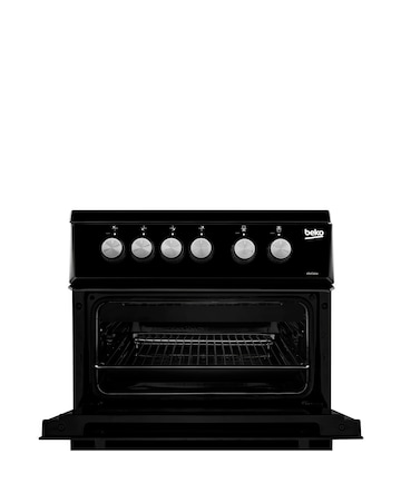 Beko KDVC563AK 50cm Electric Cooker with Ceramic Hob - Black - A/A Rated
