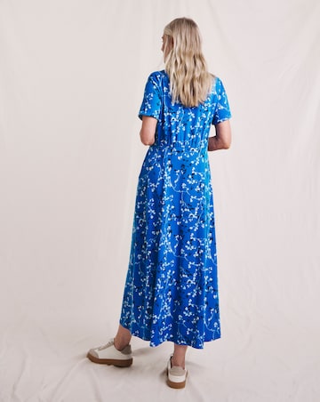 Julipa Button Through Jersey Midi Dress
