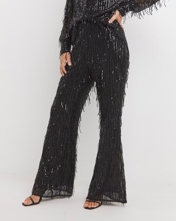 Joanna Hope Sequin Tassle Trousers