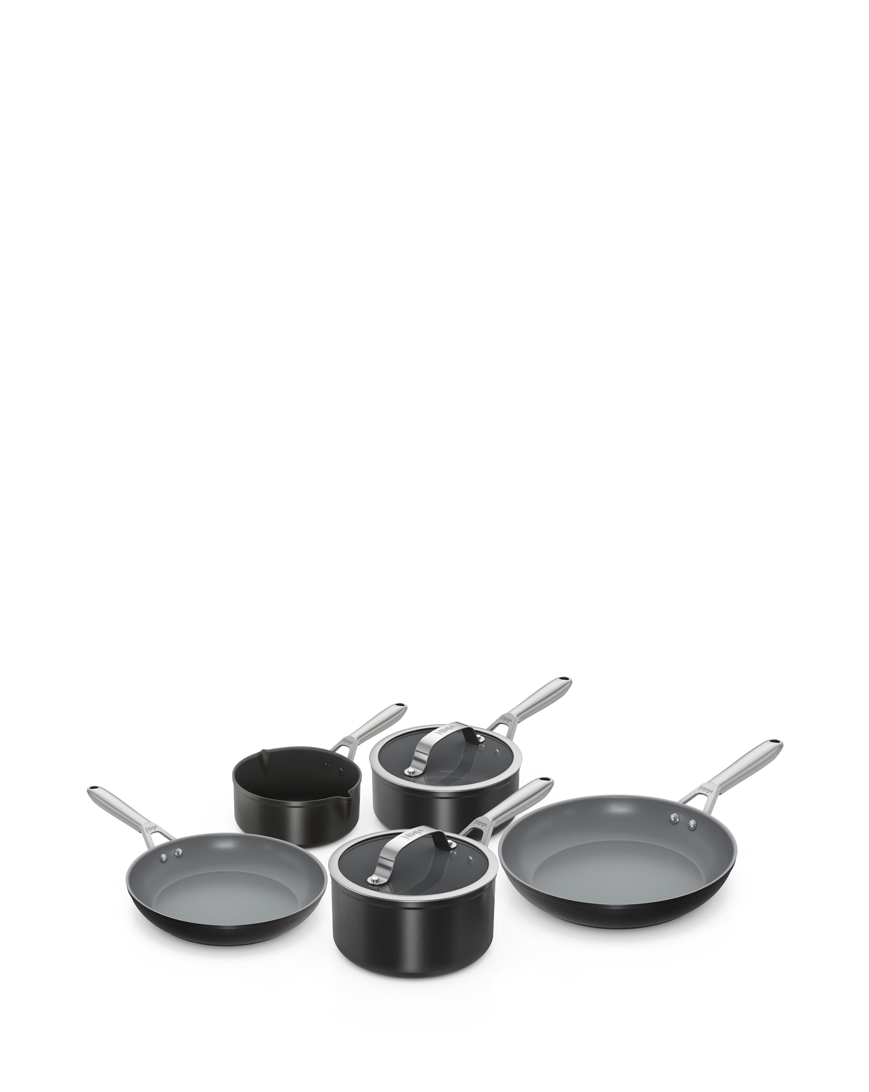 Ninja ZeroStick CeramicPro 5 Piece Saucepan and Frying Pan Set