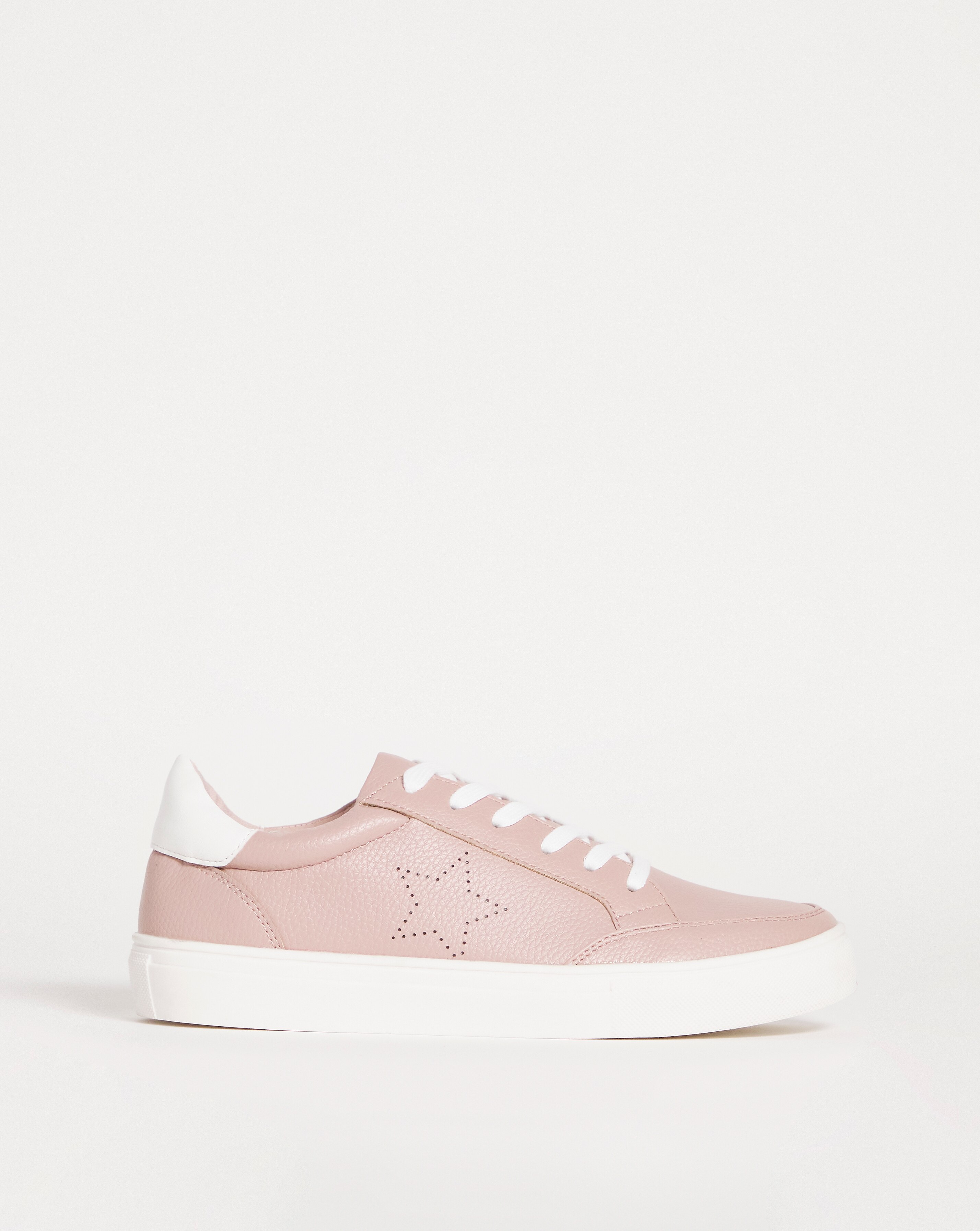 Lace Trainer with Star Detail - Wide Fit (E)