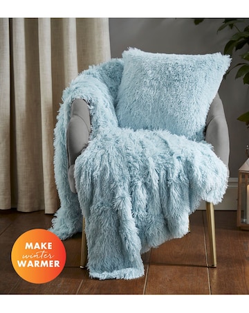 Catherine Lansfield Shaggy Fleece Cushion