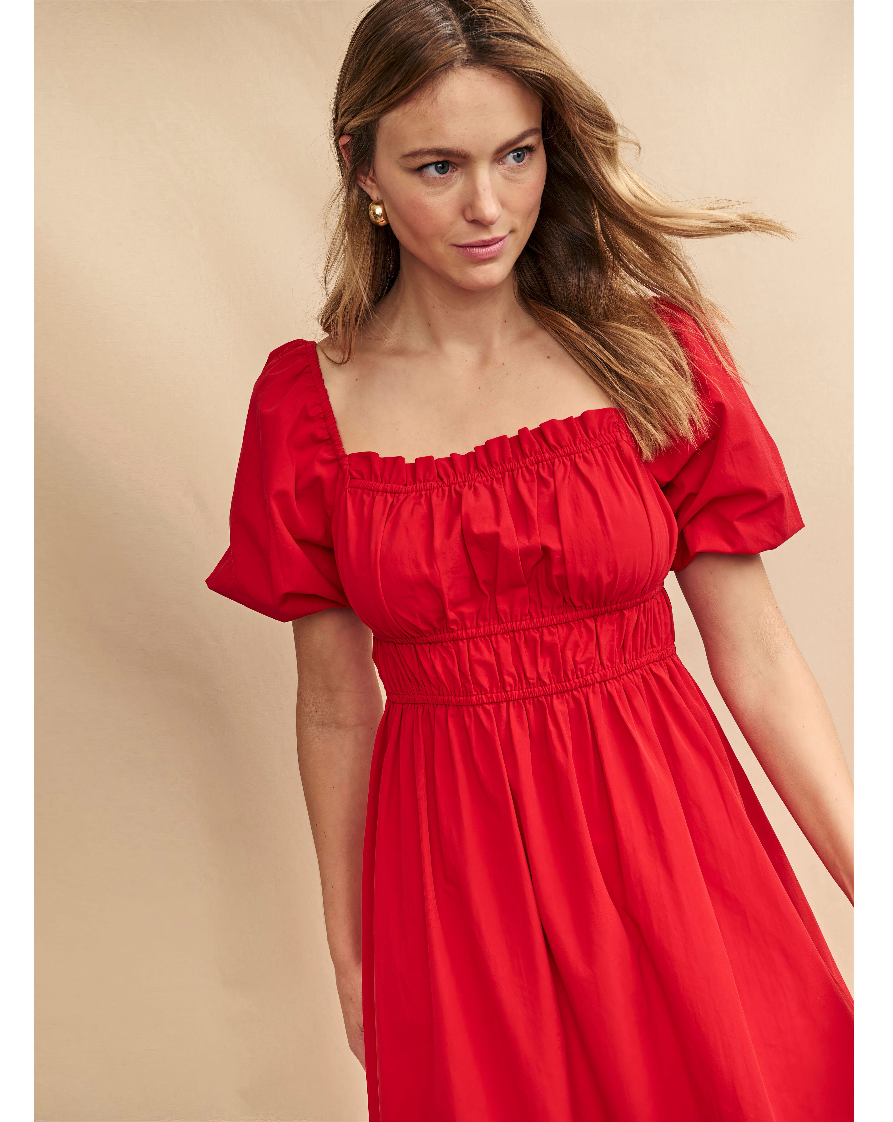 Nobody's Child Red Kurtis Midi Dress | JD Williams