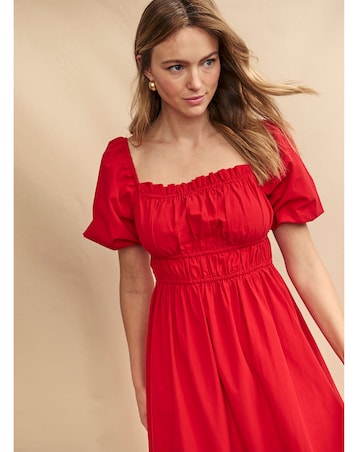 Nobody's Child Red Kurtis Midi Dress