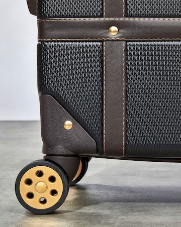 Rock Vintage Cabin Suitcase - Black